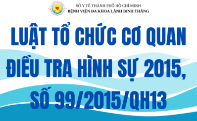 Luật Tổ chức cơ quan điều tra hình sự 2015, số 99/2015/QH13